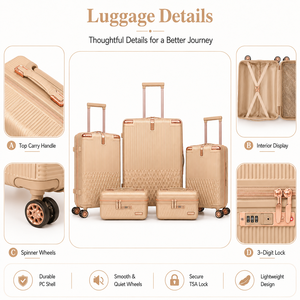 Maleta <span class=keywords><strong>de</strong></span> <span class=keywords><strong>Cabina</strong></span> Ligera <span class=keywords><strong>de</strong></span> ABS con Logotipo Personalizado, Venta al Por Mayor, Promoción, Interior Completamente Forrado, Juego <span class=keywords><strong>de</strong></span> Maletas <span class=keywords><strong>de</strong></span> Viaje Económicas - Product Image 6