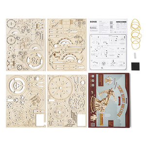 Robotime Rokr bricolage jouets assemblés à la main KW401 siège lourd Ballista 3D Puzzle en bois pour cadeau de nouveauté - Product Image 4