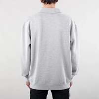 Sweat-shirt à capuche en molleton 100% coton, col montant, nouveau style hiver, personnalisable avec logo, vente en gros, haute qualité, décontracté, coupe ample, couleur unie