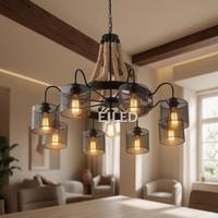 Luminaire suspendu en corde de chanvre, lustre moderne nordique pour salon, chambre, café, restaurant, modèle RP0196