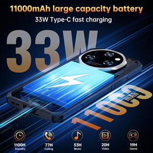 Tout nouveau téléphone robuste original <span class=keywords><strong>Oukitel</strong></span> WP55 Pro, écran 6,6 pouces FHD+ 120 Hz, 16 Go de RAM, 512 Go de stockage, 32 MP + 108 MP, 11000 mAh, 33 W, 5G, téléphone portable robuste - Product Image 3