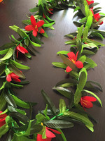 Guirlande de fleurs artificielles en soie de haute qualité, colliers de fleurs hawaïennes, couronne de vignes pour la décoration de fête et de mariage