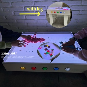 Botones LED, Artículos sensoriales de mesa con varillas de arcoíris, Sala sensorial de juego divertido superior, mesa de grafiti lavable DIY, Sala sensorial de juegos - Product Image 3