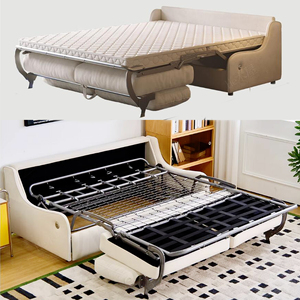 أريكة قماشية قابلة للطي 2 في 1 مع فرشة، أريكة متعددة الوظائف لغرف المعيشة الصغيرة - Product Image 3