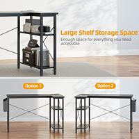 Bureau d'ordinateur pour la maison, en forme de L, avec éclairage LED RVB, bureau de jeu extensible avec un design unique et des fonctionnalités élégantes