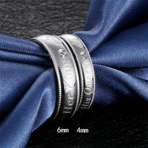 Hỗ Trợ Tùy Chỉnh Vua Nữ Hoàng Vài Nhẫn Hipster Nam Và Nữ Nhẫn Khắc Herking Hisqueen Nhẫn - Product Image 2
