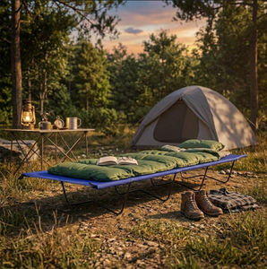 Lit de camping pliable, léger et portable, pour dormir en plein air, pour les voyages, la randonnée, la sieste au bureau - Product Image 5