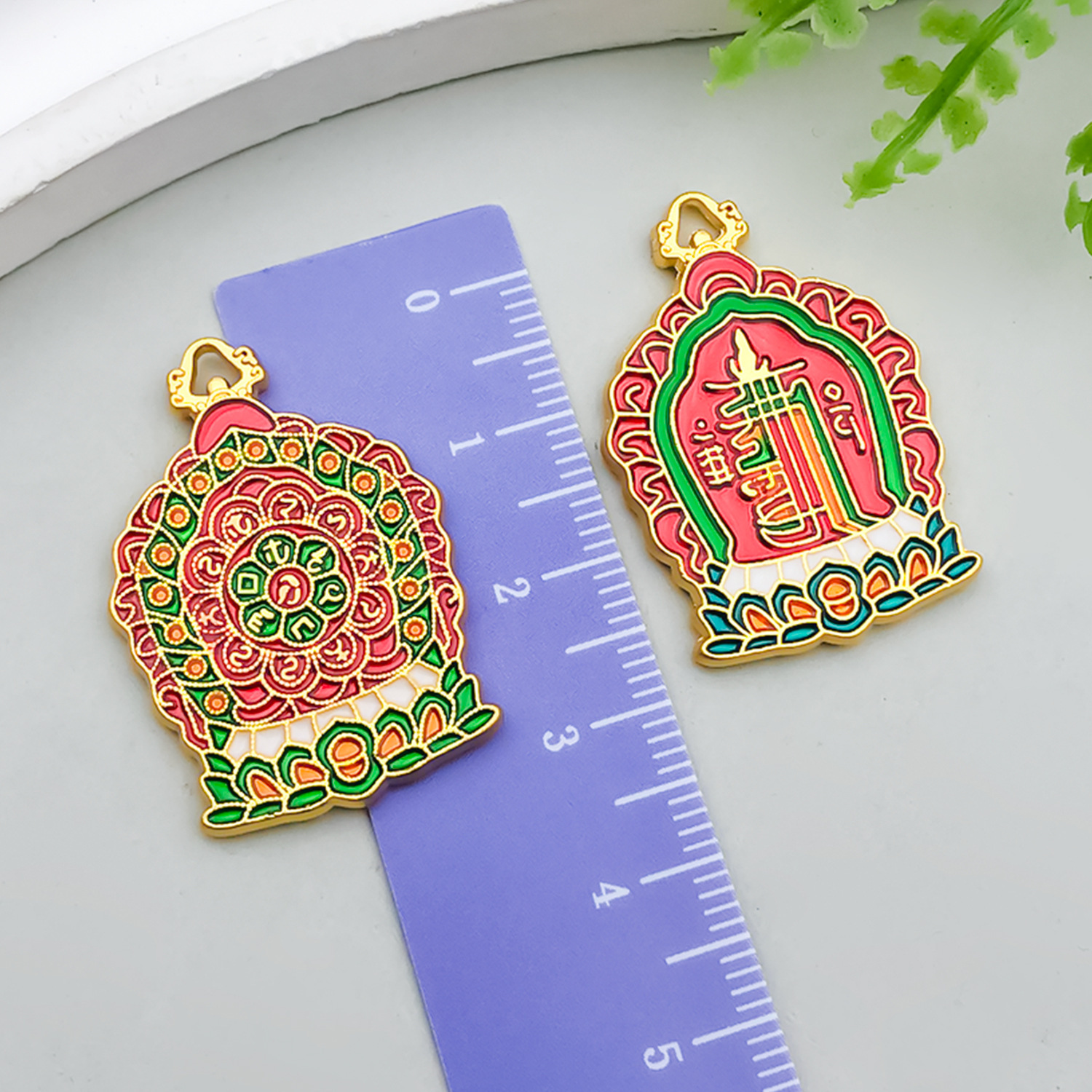 Gold Red 32x22mm 6g-22578