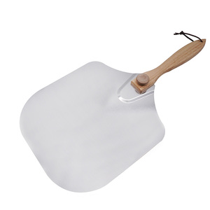 <span class=keywords><strong>Pelle</strong></span> à <span class=keywords><strong>Pizza</strong></span> en aluminium de <span class=keywords><strong>12</strong></span> à 14 <span class=keywords><strong>pouces</strong></span> avec poignée en bois pliable - Product Image 1