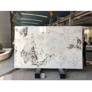 Piastrelle di Lusso in Pietra di Quarzo per Pavimenti e Pareti, Lastre di Quarzite Bianco Crema Argento Lucidate, Quarzite <span class=keywords><strong>Patagonia</strong></span> - Product Image 2