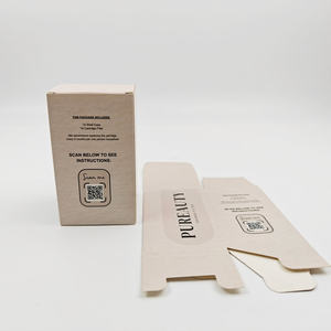 Boîte d'emballage cadeau cosmétique pour soins de la peau avec logo personnalisé, fond fermé, boîtes rigides en carton écologiques de luxe, gaufrage - Product Image 3