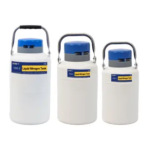 Recipiente de nitrogênio líquido artificial, recipiente pequeno de 3l para inseminação de semanete com 3 litros, recipiente de armazenamento criogênico dewar