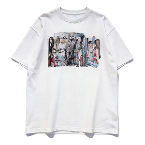 T-shirt da <span class=keywords><strong>uomo</strong></span> con stampa di paesaggi urbani alla moda, magliette eleganti da strada per <span class=keywords><strong>uomo</strong></span>, per serate in discoteca e moda urbana. - Product Image 1