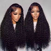 Perruque en cheveux humains bouclés birmans bruts, alignés sur les cuticules, densité 150% 180% 200%, avec fermeture en dentelle transparente, vente en gros, meilleur fournisseur