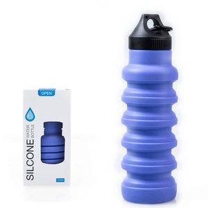 Bouteille d'eau pliable en silicone, best-seller transfrontalier, tasse télescopique créative pour le cyclisme, portable, grande capacité, pour les sports de plein air - Product Image 2