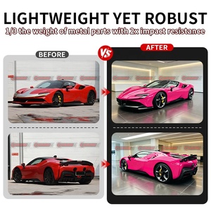 ชุดแต่งตัวถังรถยนต์คาร์บอนไฟเบอร์แห้งสไตล์ OEM ขายดีที่สุดสำหรับ Ferrari SF90 ชุดแต่งรอบคัน ประกอบด้วยลิ้นหน้า-หลัง สเกิร์ตข้าง ช่องระบายอากาศ สปอยเลอร์ - Product Image 3