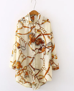<span class=keywords><strong>Camicie</strong></span> in Chiffon alla Moda Coreana all'Ingrosso, <span class=keywords><strong>Camicie</strong></span> Oversize Casual da Donna, <span class=keywords><strong>Camicie</strong></span> Estive in Chiffon con Protezione Solare - Product Image 5