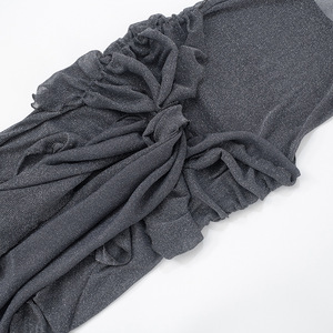 เดรสแฟชั่นผ้าซีทรูสีเงินแบบรัดรูปโชว์หลังเปลือยสำหรับผู้หญิงสุดเซ็กซี่มาใหม่ - Product Image 6