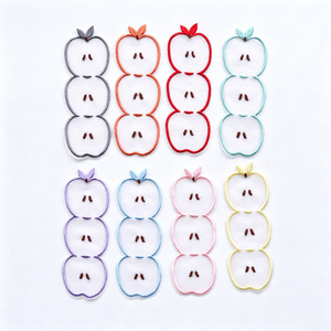 Creative Apple Organza Embroidered <b>Bookmark</b> Book Lover Accessory - Product Image 6