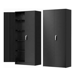 Grand meuble de rangement de bureau avec <span class=keywords><strong>porte</strong></span> <span class=keywords><strong>coulissante</strong></span> et battante en acier pour dossiers - Product Image 2