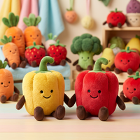Nieuwe Sunrise Zachte Pluche Aardappel Aubergine Knoflook Paprika Pompoen Kool Fruit Groente Planten Poppen Serie 11-30cm Verjaardag