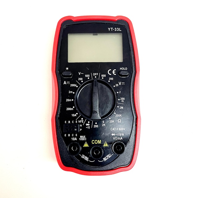 600V DC/AC Digital Multimeter 2000 Counts Auto-Ranging Voltmeter Ohm Volt Amp Tester Electronic Instrument Voltage Measurement