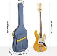 Échantillon Gratuit - Housse de Transport Classique pour Guitare Acoustique en Polyester, Légère, Imperméable et Durable, Design Tendance