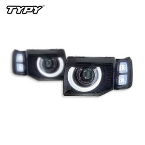 TYPY for 1992-1996 Mitsubishi Pajero headlight assemblies: LED lens conversion for <b>daytime</b> <b>running</b> <b>lights</b> and turn signals - Product Image 2