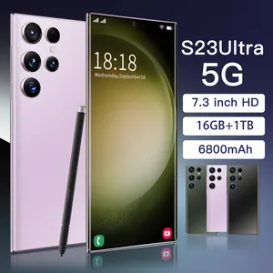 2023 galaxy s22 ultra ponsel asli 256 5G 7.2 inci, ponsel 3g & 4g dengan pena bawaan S23 Ultra