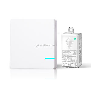Tuya WiFi 600M rango inalámbrico impermeable 10A WIFI inteligente 1 vía luz <span class=keywords><strong>de</strong></span> pared Control remoto <span class=keywords><strong>el</strong></span>éctrico WIFI interruptor <span class=keywords><strong>de</strong></span> luz - Product Image 1
