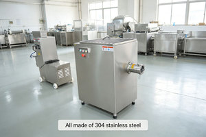Machine à hacher la viande industrielle automatique commerciale personnalisable avec moteur et roulement en acier inoxydable 304 pour viande congelée et saucisses - Product Image 6