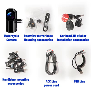 1080P xe máy <span class=keywords><strong>DVR</strong></span> phía trước xem phía sau xe máy Dash Cam video ghi 3 inch RGB độ sáng cao Đen tầm nhìn ban đêm - Product Image 6