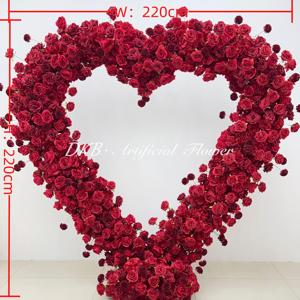 2024 fournitures de décoration de mariage mariage en forme de coeur fleur arc de mariage - Product Image 2
