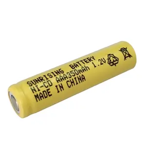 NICD aaa 350mah 1.2v rechargeable batteries