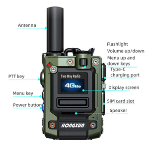 HX-K300s funzione 4G POC <span class=keywords><strong>Network</strong></span> Digital Walkie Talkie GPS SOS portata 5000km a due vie per Radio 5000km riduzione del rumore - Product Image 4