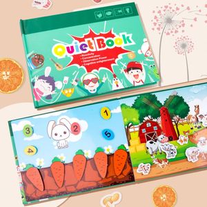 สติกเกอร์ฟาร์มสำหรับเด็ก ฝึกการรับรู้ ฝึกสมาธิ หนังสือระบายสี บัตรภาพ หนังสือเสริมพัฒนาการ ของเล่นเสริมการเรียนรู้สำหรับเด็กเล็ก - Product Image 1