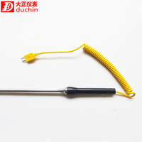 Termometer Termokopel Tipe K Duchin DM6801B dengan Layar LCD IP65 Resolusi 1.5C OEM 29 Tahun Cina