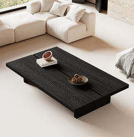 Table basse carrée en bois massif, table à thé, salon, style minimaliste, design moderne et original