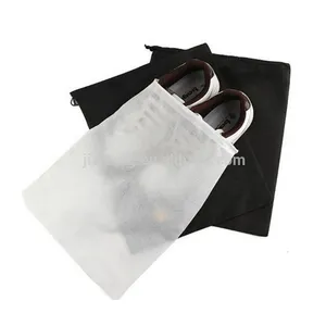 Shoe Travel Bag Recyclable Travel Foldable Non Woven Fabric Shoe Dust Drawstring Bag