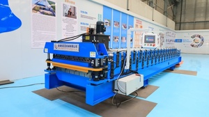 เครื่องขึ้นรูปลอนหลังคาเหล็กสำเร็จรูปสำหรับโรงงานขายส่ง - Product Image 2