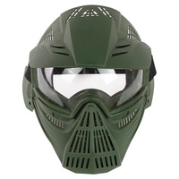 Masque de cyclisme tactique Real Person CS MK016 avec lentille en PC anti-UV et pare-soleil pour hommes