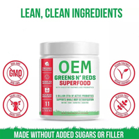 Poudre de Super Greens OEM/ODM à succès – Complément Nutritionnel Naturel Végétalien pour Adultes avec Fibres Alimentaires pour la Digestion et l'Énergie