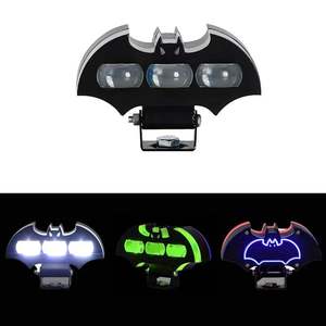 Nouveauté d'usine : phares de moto à LED Batmans à 2 lentilles, projecteur à LED à 3 lentilles, éclairage de travail à LED bicolore - Product Image 3