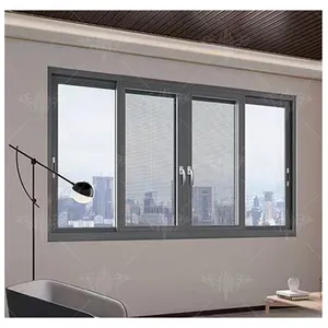 Windows Thermal Break Aluminium Window Sliding Aluminum Alloy Frame Double Glass Sliding windows