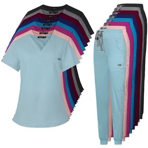 Tuta sanitaria flessibile su misura | Medici per tutto il giorno e uniforme Spa | Set di Scrub intero per donna - Product Image 4