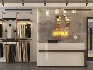 Custom Menswear Store Display Furniture Garment Showcase Apparel Cabinet Retail Fixture Boutique Turnkey Fit-out - Product Image 3
