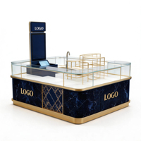 Vitrine d'exposition pour magasin, présentoir de bijoux, de jade et de verre, vitrine îlot pour la vente au détail