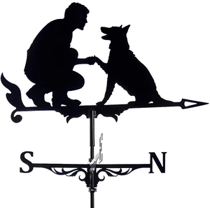 Zhongpin Hot Selling Tuinornamenten Vogelhuisje Windwijzer Met Topper Windcups Directionele En Dakmontage Windwijzer Koper - Product Image 5