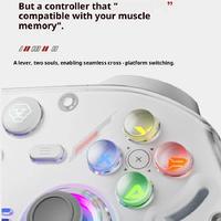 AOLION K30 BARU 1000Hz TMR Hall Joystick Kelas Esports Pengontrol Nirkabel Tri Mode Dual Trigger untuk PC Switch IOS Android Hadiah