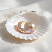 Perles baroques d'eau douce naturelles de qualité AAAA, 15-21 mm, blanches, multicolores, violettes, grandes, irrégulières, sans trou, pour la fabrication de bijoux